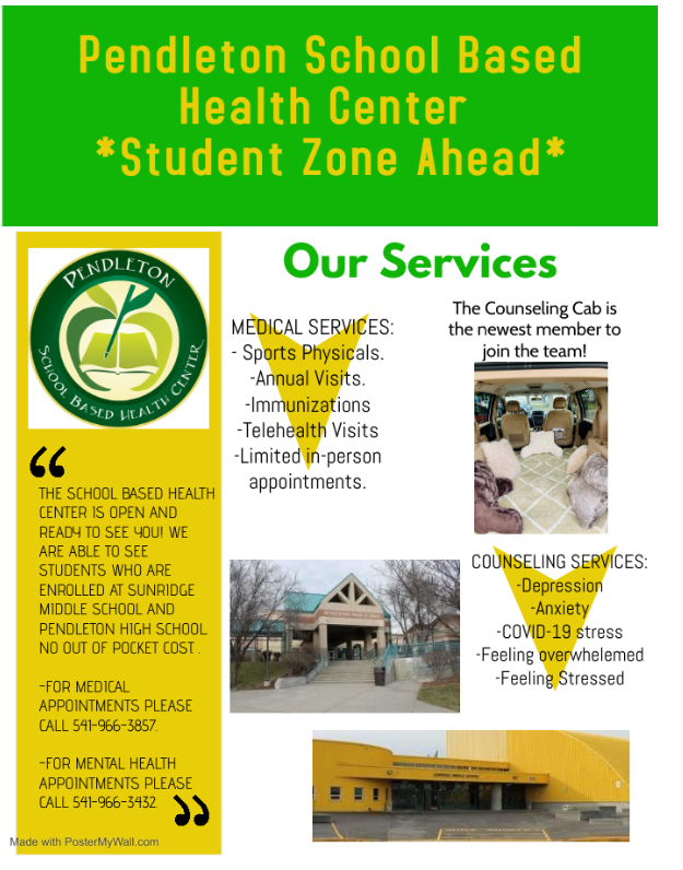 School Based Health Centers Sunridge Middle School